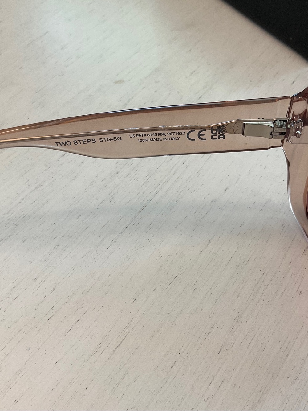 Maui Jim “two step” Women's Transparent pink Sunglasses - Picture 5 of 7